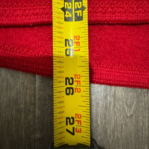 Real Comfort Red Boiled Wool Zip Vest Women’s S