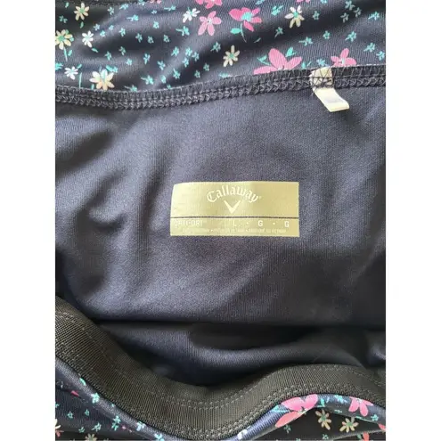 Callaway Golf Blue Floral Skort Women’s Size Large Opti Dri