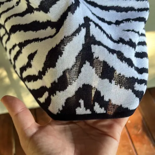 Ming Wang Zebra Print Sleeveless Top