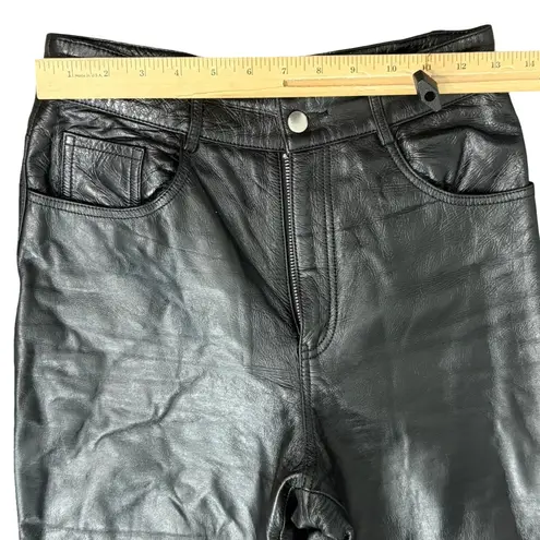 LPA Revolve Black 100% Leather High Rise Lined Slim Tapered Leg Pants Size S
