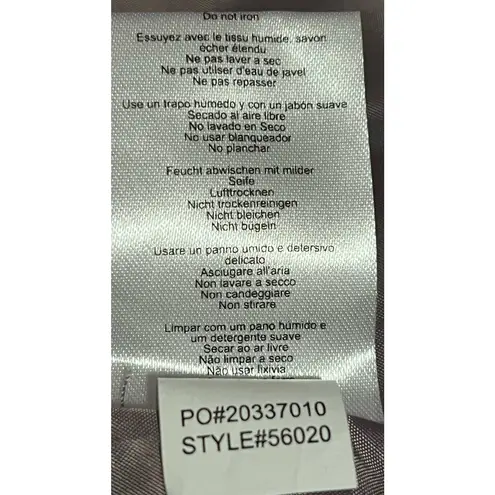 Fox Riders Co. Faux Leather‎ Light Gray Women's Three Pocket Jacket Size M Size M