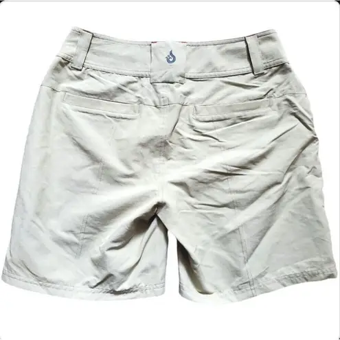 Isis Shorts Women 6 Pockets Khaki Outdoor Hike Camp Travel Zip Slash Pockets