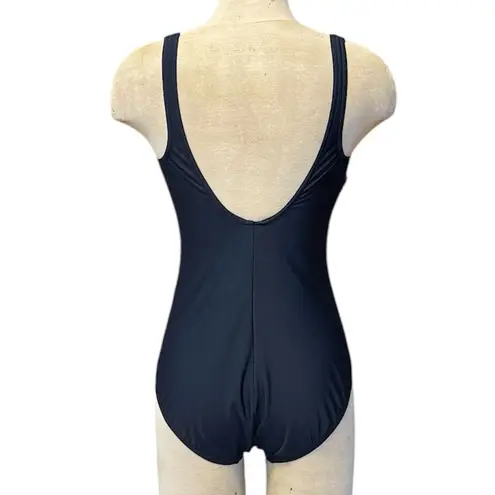 MiracleSuit Swimsuit Temptress One Piece Black Gold White Geometric 10 12