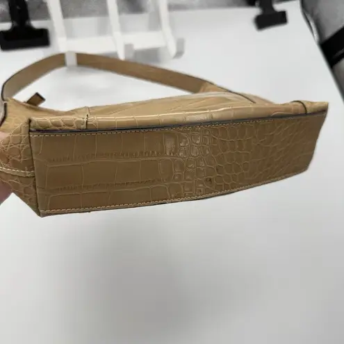 Tommy Hilfiger  Faux Leather Alligator Beige Shoulder Bag Purse Man Made Vegan