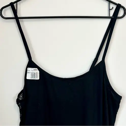 Adore Me NWT  Ellenor Black Lace Slip - Size: Large