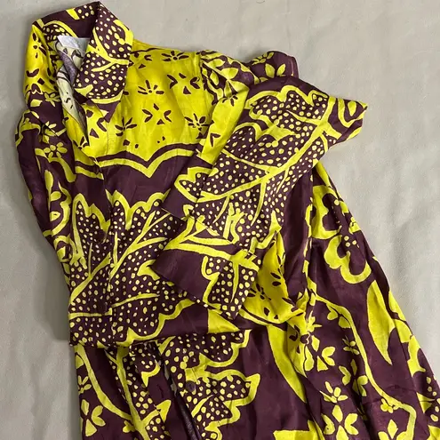 🌿 Corey Lynn Calter Bold Botanical Maxi Shirt Dress – Size S – Vibrant & Rare! 🌿