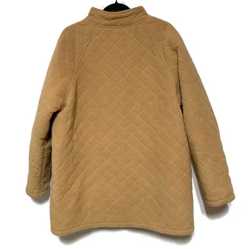 Blair Vintage Tan Quilted Jacket Size Large