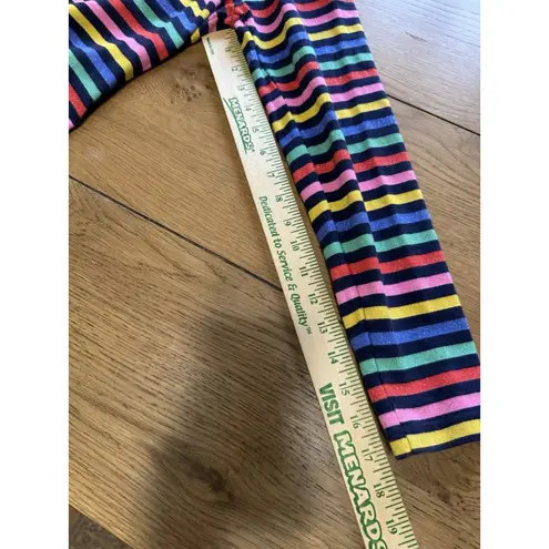 Joules Women Rainbow Stripe Long Sleeve Sweater Size US 6 Colorful Lightweight