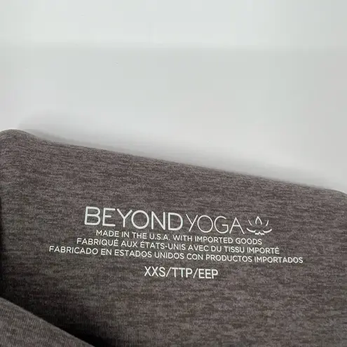 Beyond Yoga Spacedye Out of Pocket High Waisted Midi Leggings Stretch Taupe XXS