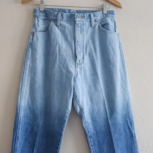 Wrangler Vintage  Jeans Cowboy Cut Ombre Dip Dyed Made in USA Size 11x34 14MWZ‎