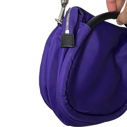 Ganni Knot Purse OS Heliotrope Tech Fabric Mini Bag Removable Strap