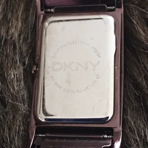 DKNY ladies brown stainless steel mesh band watch