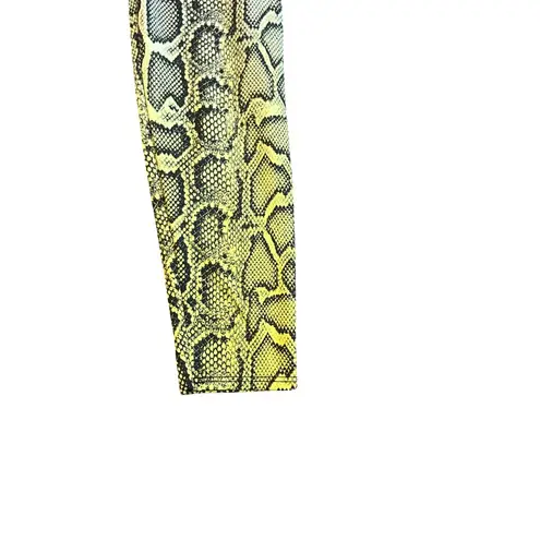 Onzie Vixen High Rise Leggings Snake Python Ombre Neon Size Small Medium Women's
