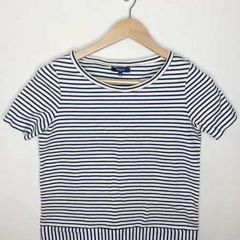 Madewell  Dockside t-shirt shift striped mini dress with pockets size S