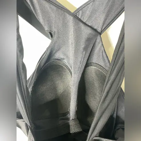 MiracleSuit Novel Ideas Crisscross High Neck One-Piece Swimsuit Sz 12 822