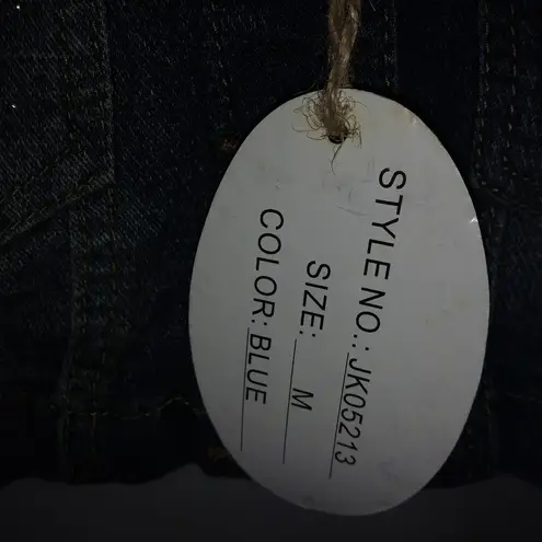 Diva Factory XS Y2K Jean Crop Jacket Blue