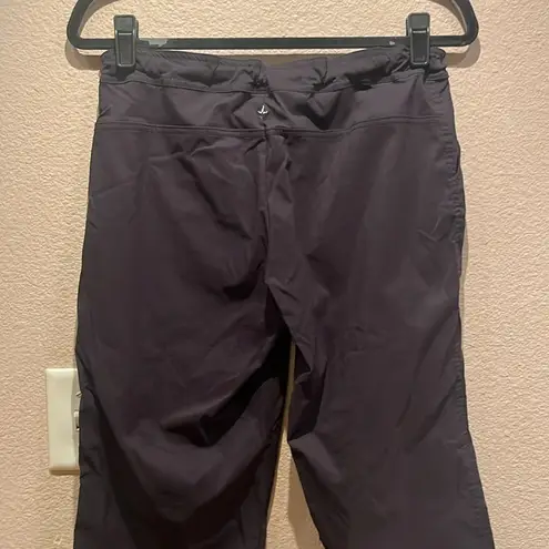  Women’s Bliss Black Pants Cropped Size Medium Prana Bliss