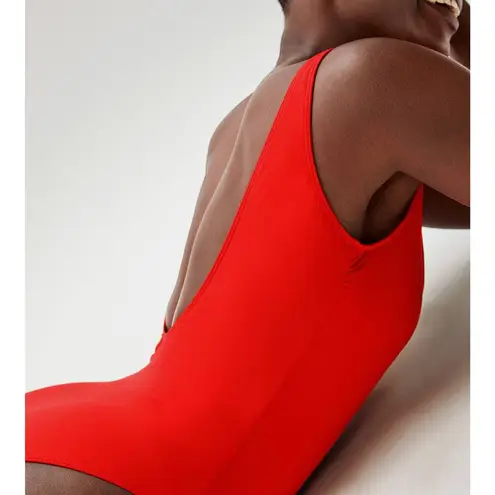 Everlane  the Square Neck One Piece in Bright Red NWT XXS