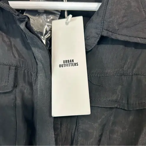 LIONESS Urban Outfitters  Women’s Lara Button Front Jumpsuit Black Size Small NWT - Image 5