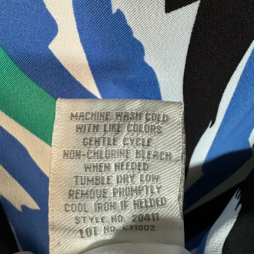 Ronni Nicole Abstract Print Shell Dress Size 12 Green/Blue NWT