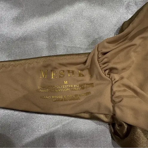 Meshki Sarika Braided Bikini Top Bronze