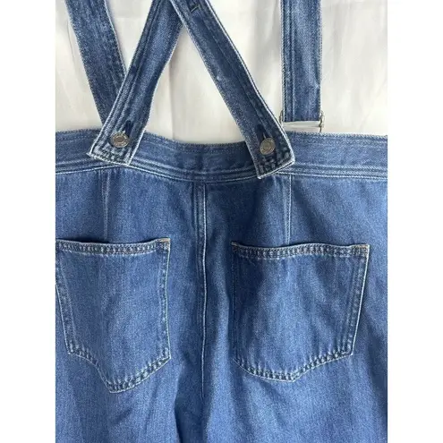 Gap  Wide Leg Button Fly Suspender Overalls Urban Jeans‎ Women’s Sz 10