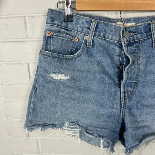 Levi's Levi’s Button Fly Distressed Wedgie Shorts Size 30