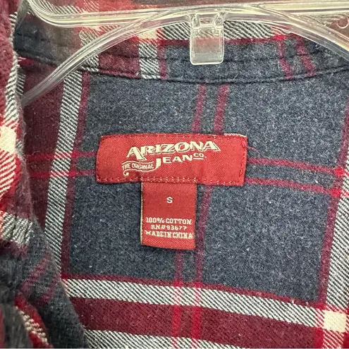 Arizona Jeans Arizona Jean Co Long Sleeve Plaid Flannel Women’s Small Blue