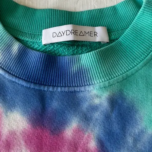 Daydreamer Tie Dye Cut Off Sweatshirt