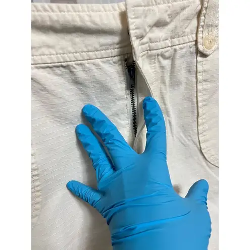 Le Tigre Skirt Sz 6 Y2K Low Rise Cargo Mini Off White Pockets Utility Festival Tan