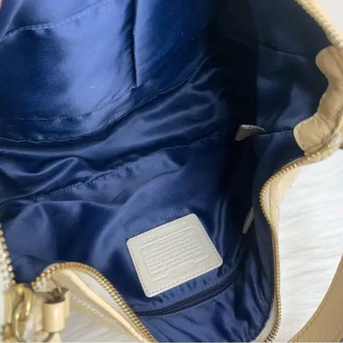 Coach  Cream Patent Leather Crossbody/Shoulder Bag