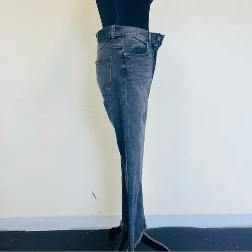 The Great The Kick Bell Raw Hem Crop Nonstretch Jeans