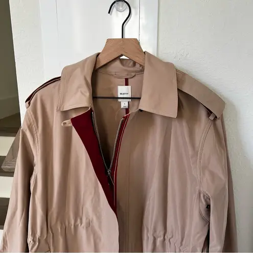 Maeve NWT Anthropologie Cinched-Waist Trench Coat in Khaki