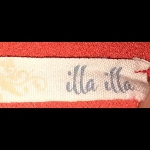 Illa Illa  Orange Strapless Dress Size Medium