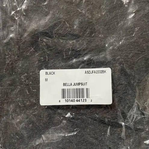 Area Stars New Long Sleeve Button Front Belted Jumpsuit Bella Black Size Medium