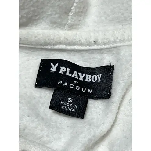 Playboy  by Pacsun White Graphic Hoodie