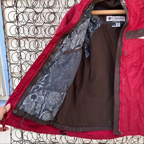 Columbia  Interchange 3 in 1 red winter ski coat jacket
