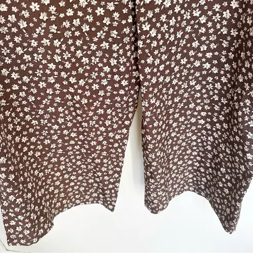 Boutique Floral Brown Jumpsuit Medium