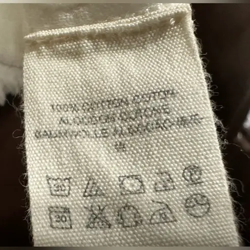 Free People  Yucca Double Cloth Top in optic white Size Small oversized