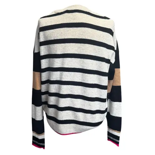 Scotch & Soda Striped Sweater Oatmeal Heather Pop New with Tags Size Small
