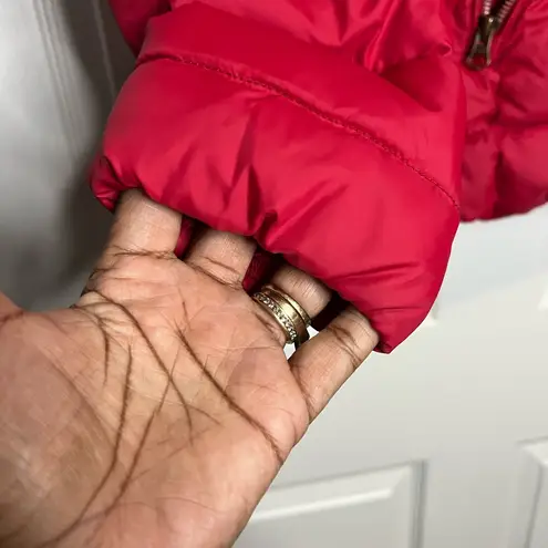 Tommy Hilfiger  Women’s Puffer Jacket - Red - Size Small - Detachable hood