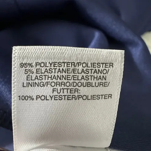 Rachel Rachel Roy Ruffled Sleeve Cropped Jumpsuit Navy Size XL Stretch Blue