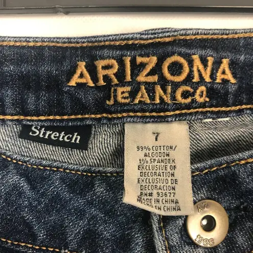 Arizona Jeans Arizona Chic Coquette Distressed Western Rodeo Cowgirl Denim Shorts Juniors 7