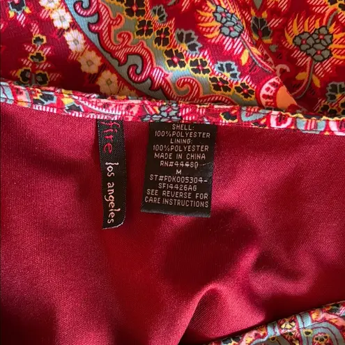 Fire Los Angeles Red and Pink Sheath Cocktail Dress