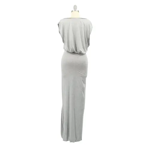 ALLSAINTS Muse Heather Gray Maxi Side Slit Dress 4 All Saints