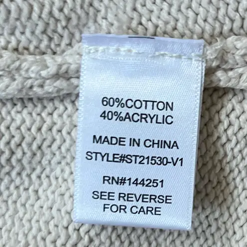 Sincerely Jules Cream Matching Cardigan Cropped Sweater Set Cozy Warm Winter M Size M