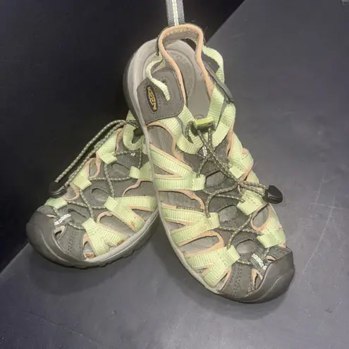 Keen  Outdoor Waterproof Shoes Sandals Green Walking Fishing Hiking Womens 6.5
