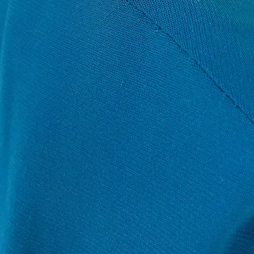 American Living Blue Ruched Ruffle Sheath Dress Size 6 Stretch Bodycon chic