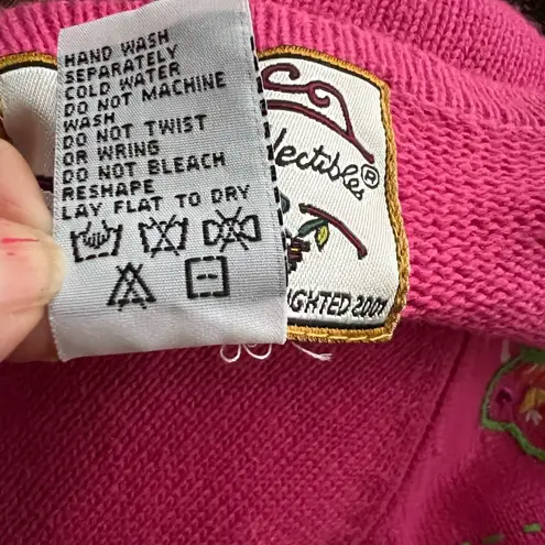 heirloom collectibles VTG. 2001 Embroidered Butterfly Sweater Cardigan. Sz. M