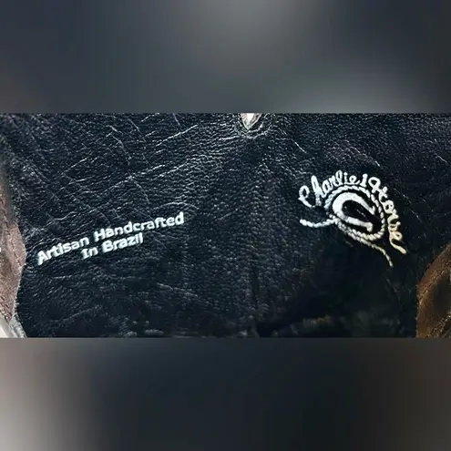 Charlie 1 Horse Lucchese Womens Brown Leather Cowgirl Western Boots~7.5~